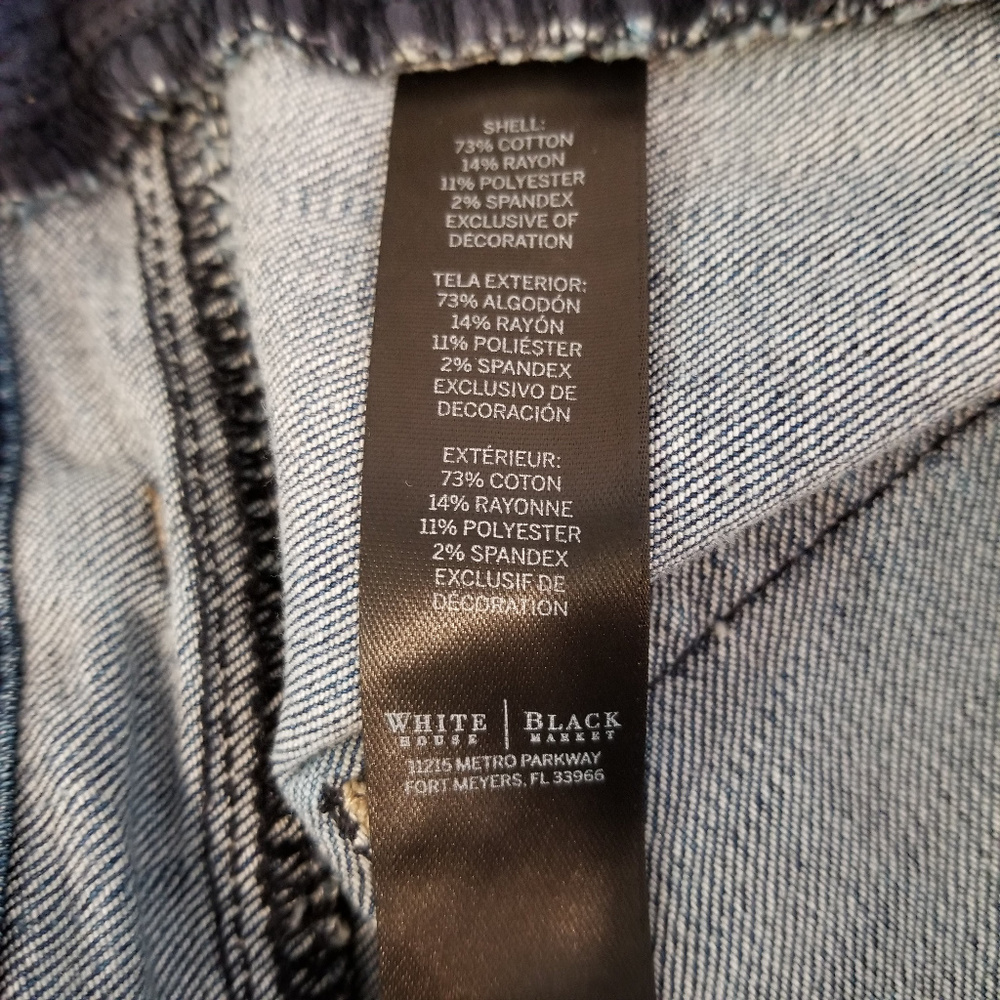 White House Black Market Blanc Women's Jeans - Picture 7 of 8